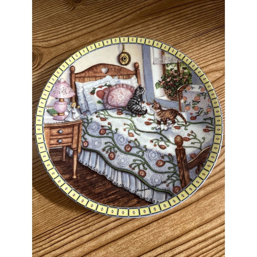 Edwin m. Knowles A Sunny Spot Collector‎ Cat Kitten Plate